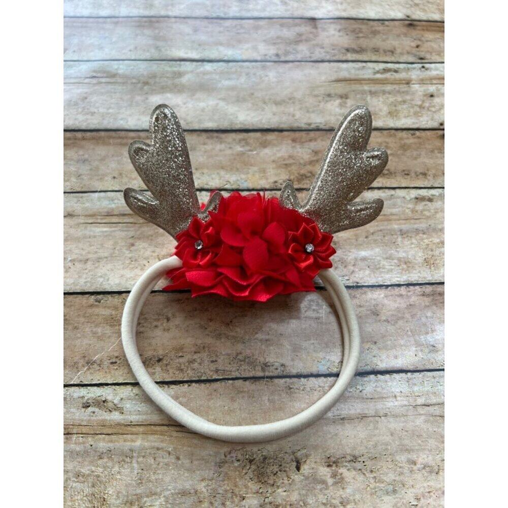 Reindeer Nylon Headband 0-12m